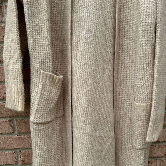 Classic Cream Open-Front Sweater by Express - Picture 2 of 8